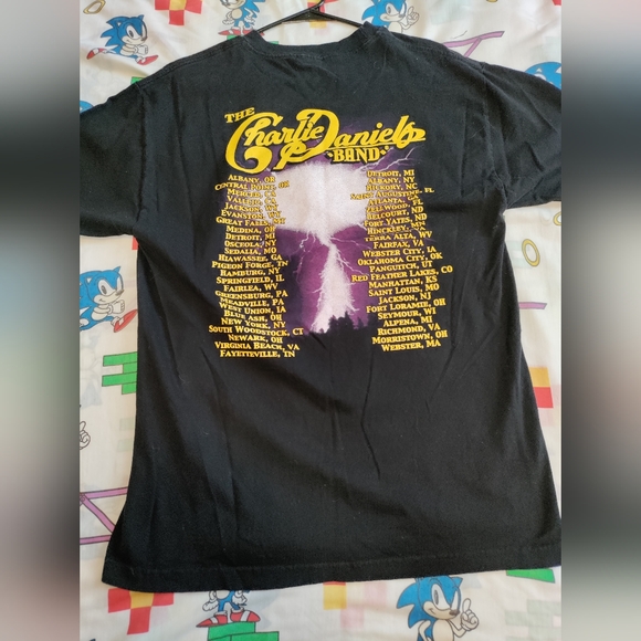 Vintage Y2K 2001 Charlie Daniels band tour T-shirt size large - Picture 2 of 7